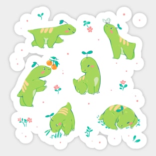 Friendly Dino Sticker